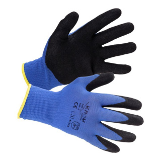Mănuși protecție nitril albastru/negru K111