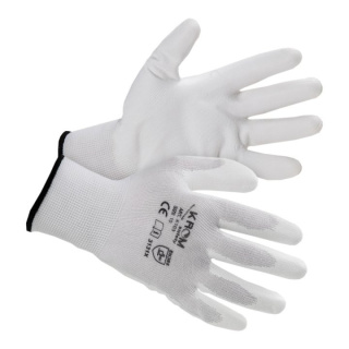Mănuși protecție nylon albe K103